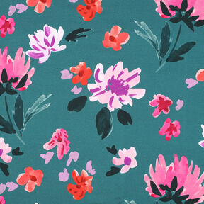 French terry Colette stampa digitale | Nerida Hansen – azzurro/peperoncino, 