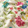 tessuto arredo mezzo panama Fiori di campo – naturale/lampone,  thumbnail number 2