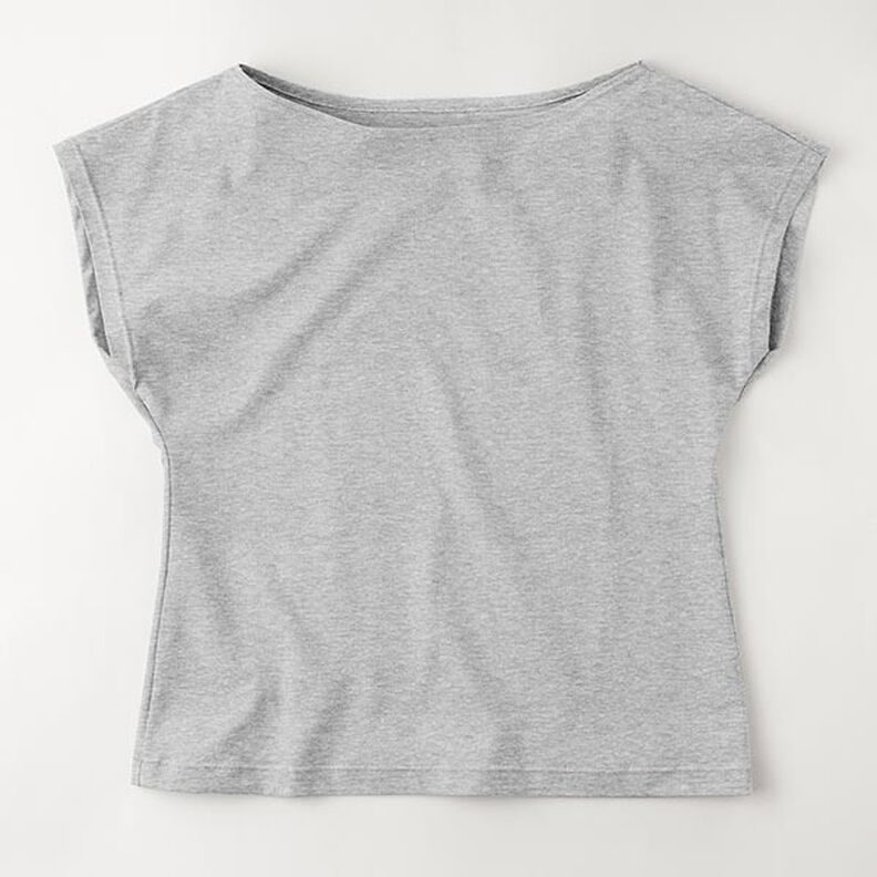 jersey di cotone medio mélange – grigio chiaro,  image number 8