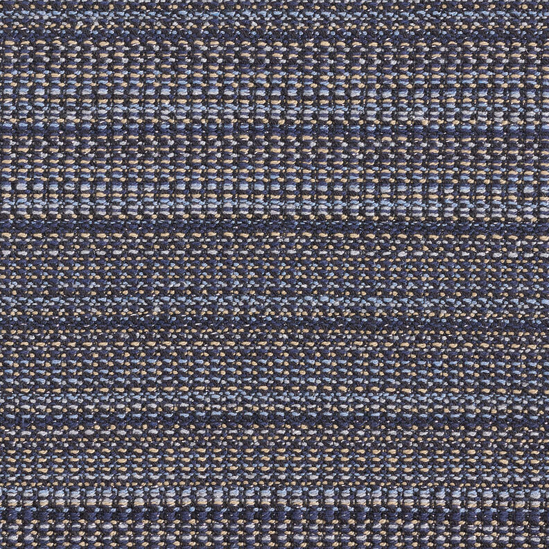 Tessuto per cappotto testurizzato filato glitterato – blu notte/duna,  image number 1