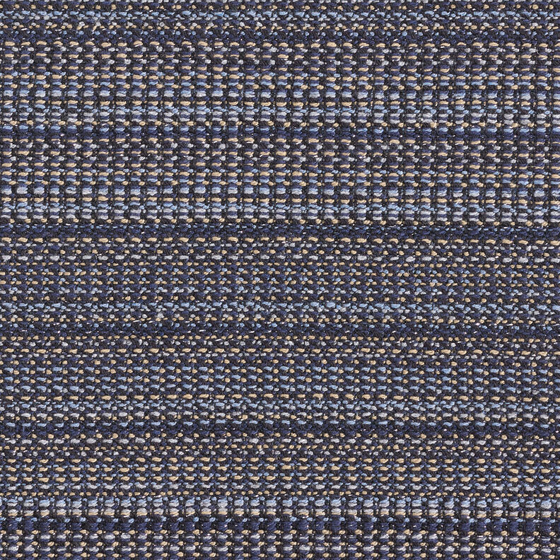 Tessuto per cappotto testurizzato filato glitterato – blu notte/duna,  image number 1