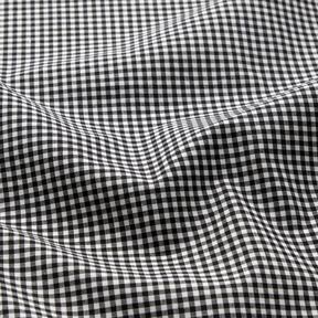 Tessuto per camicia a quadri piccoli – nero/bianco, 