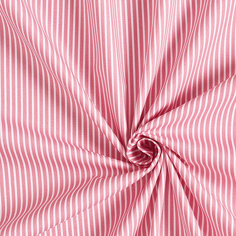 popeline di cotone strisce – rosa/bianco,  image number 3