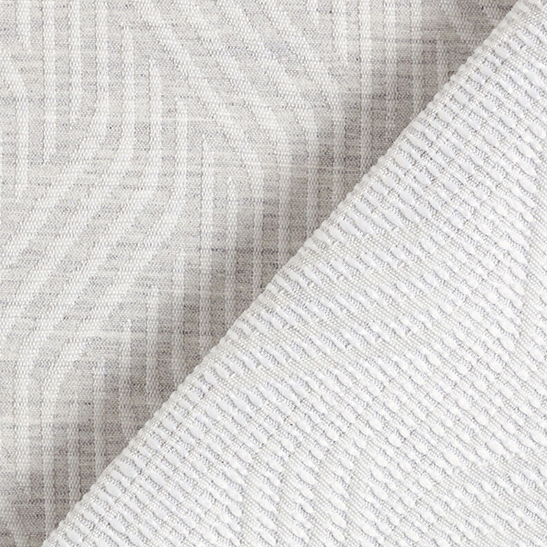 tessuto arredo jacquard, linee ondulate – grigio chiaro,  image number 4