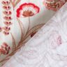mussolina / tessuto doppio increspato Fiori folkloristici – naturale/rosso,  thumbnail number 4