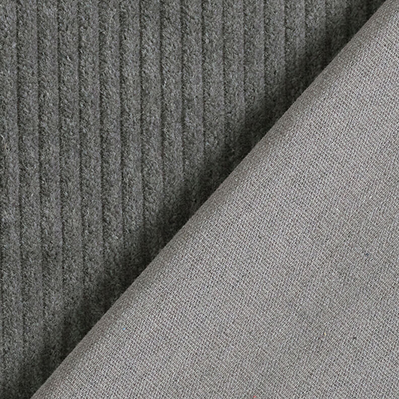 velluto a coste larghe prelavato tinta unita – grigio scuro,  image number 3