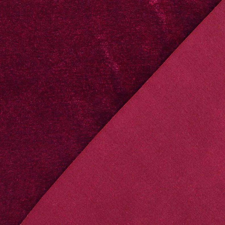 Velluto stretch rosso Bordeaux,  image number 3