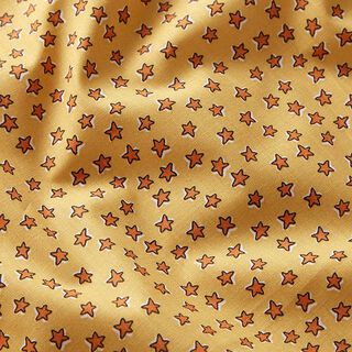 tessuto in cotone cretonne galassia – senape/arancione, 