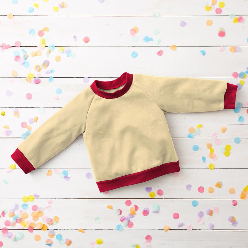 French terry leggero tinta unita – giallo vaniglia,  image number 12