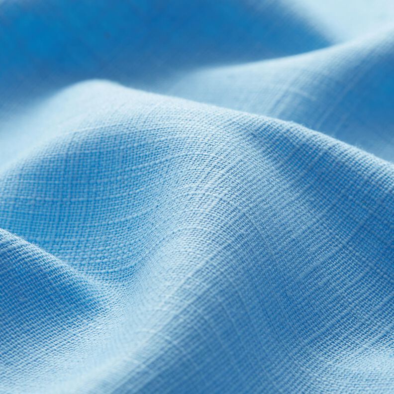 Tessuto di lino misto Ramie medio – azzurro,  image number 2
