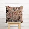 tessuto arredo Jacquard Mandala elegante – talpa scuro/rosso borgogna,  thumbnail number 6