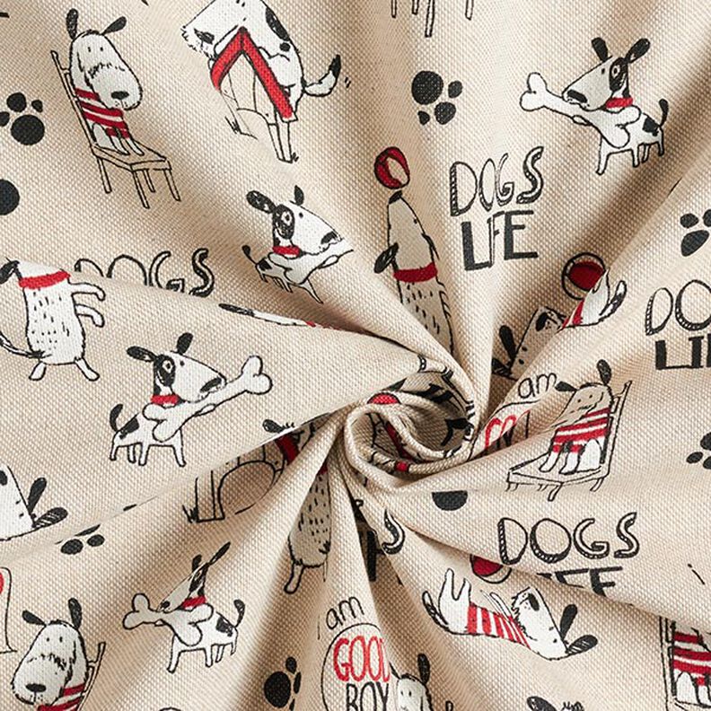 mezzo panama, effetto lino, Dogs Life – naturale, image number 3