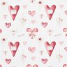 jersey di cotone Cuori ad acquerello stampa digitale – avorio/malva,  thumbnail number 1