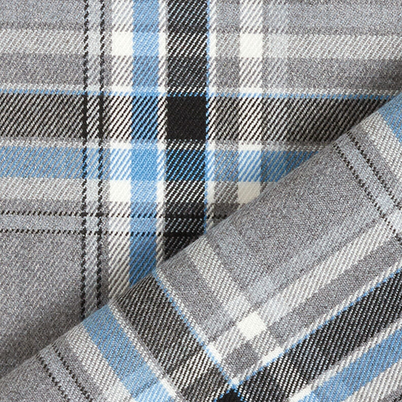 tessuto stretch per pantaloni Quadri scozzesi – grigio/nero,  image number 4
