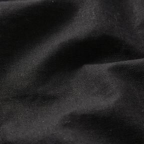 Misto lino-cotone lavato – nero, 