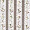 Strisce floreali in popeline di cotone – bianco/cachi,  thumbnail number 1