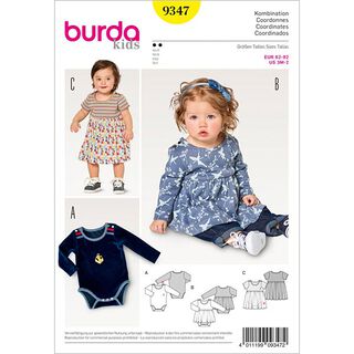 abito neonata | body, Burda 9347 | 62 - 92, 