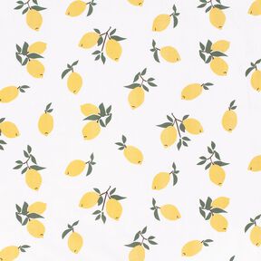 jersey di cotone Grandi limoni – avorio/oro, 