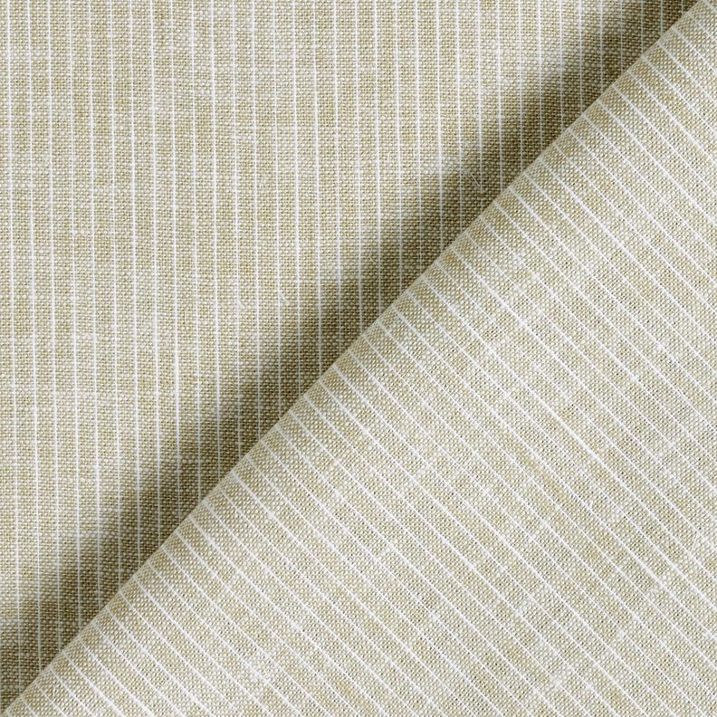 misto cotone-lino Righe sottili – beige scuro/bianco, image number 4