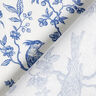 tessuto in cotone cretonne Uccelli – blu reale/bianco lana,  thumbnail number 4