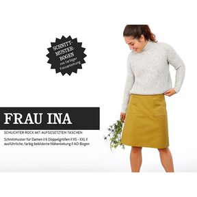 FRAU INA - gonna semplice con tasche applicate, Studio Schnittreif  | XS -  XXL, 