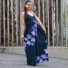 jersey di cotone Ginkgo biloba | Glitzerpüppi – blu notte/porpora,  thumbnail number 5
