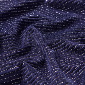vellutino nicki righe glitter – blu marino/argento effetto metallizzato, 