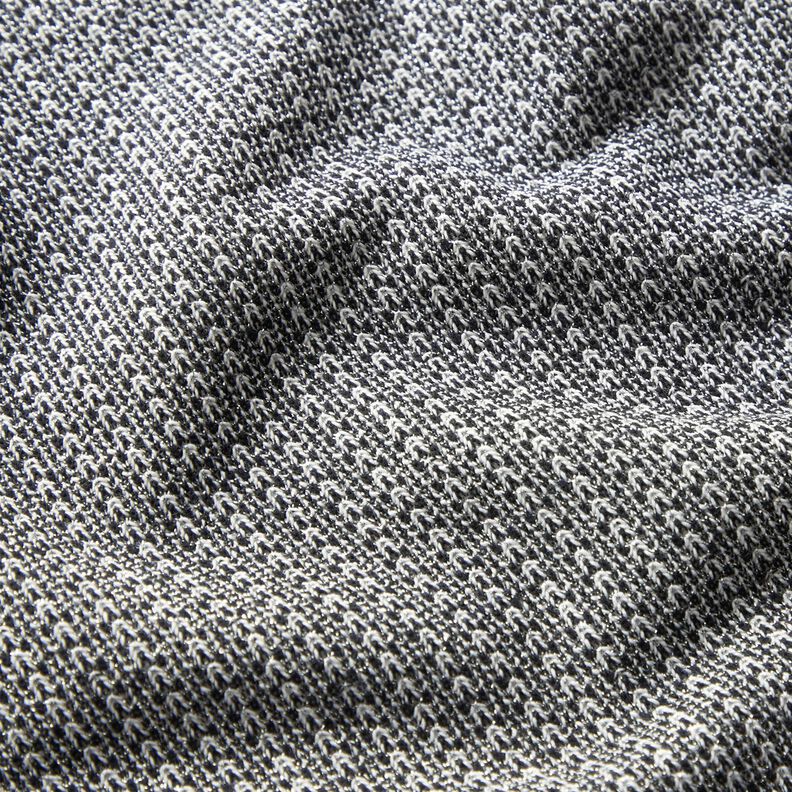 Terry francese glitterato – nero,  image number 2