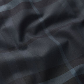 Tessuto per camicia a quadri scozzesi – blu notte/nero, 