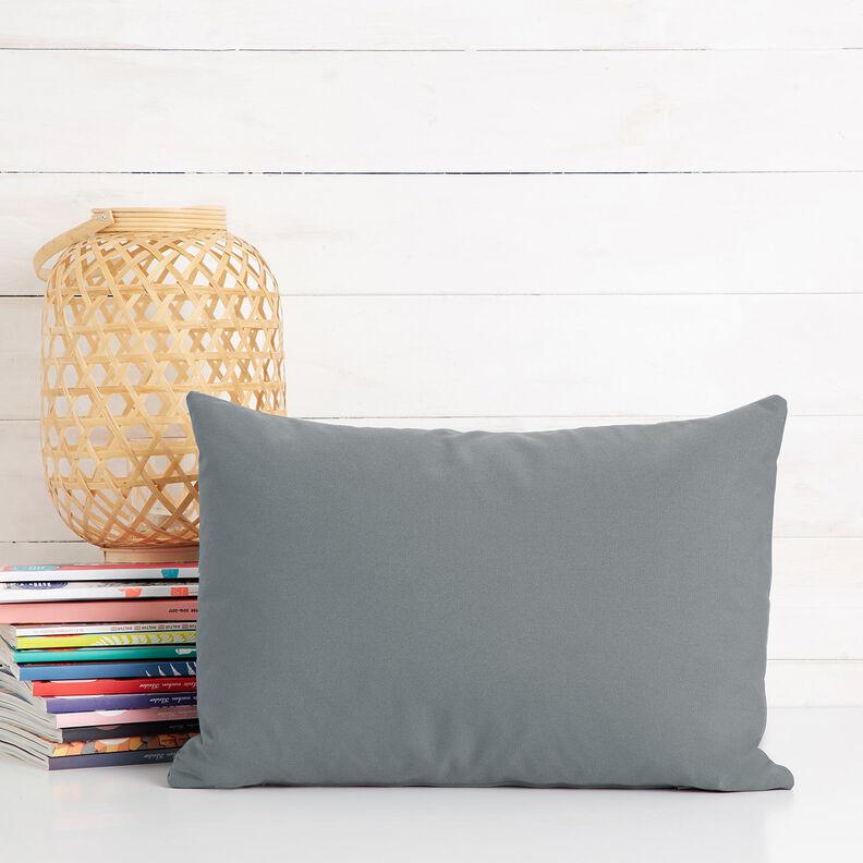 tessuto in cotone cretonne tinta unita – grigio perla, image number 9