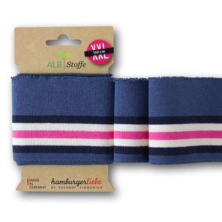 GOTS tessuto in maglia per bordi e polsin CUFF ME POLO [140 cm | 7,5 cm]  | Albstoffe, 