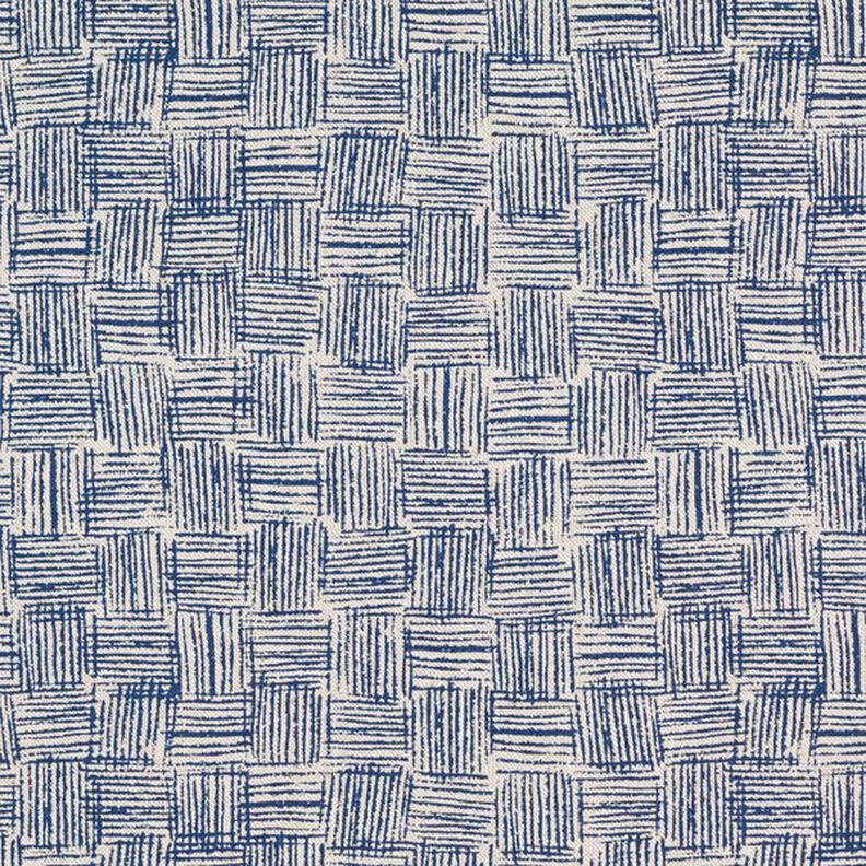 tessuto arredo mezzo panama pennellate – blu marino,  image number 1