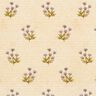 tessuto arredo tessuto spinato in cotone Fiori e scritta  – beige,  thumbnail number 1