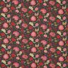 Tessuto di viscosa Fiori paisley – antracite/rosso fuoco,  thumbnail number 1