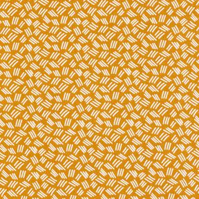 tessuto in cotone cretonne piccole linee – giallo curry, 