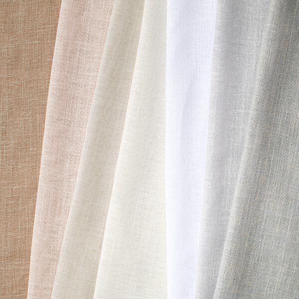 tessuto per tende, voile effetto lino 300 cm – grigio chiaro,  image number 4