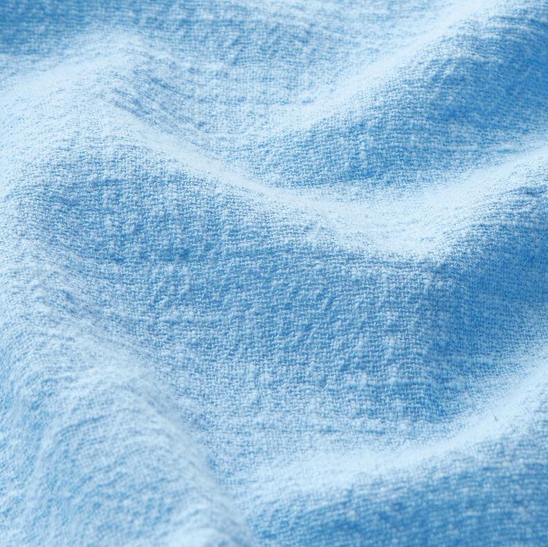 Tessuto di cotone con aspetto lino – azzurro,  image number 2