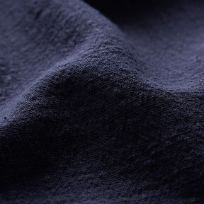 Tessuto di cotone con aspetto lino – blu notte, 