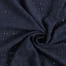 Maglia effetto Krinkle con ricamo inglese – blu notte,  thumbnail number 3