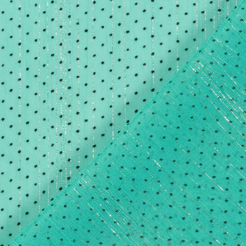 Righe con righe glitterate e pois – turchese,  image number 4