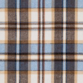 Flanella a quadri per cappotti | Katia Fabrics – blu reale/marrone nerastro, 