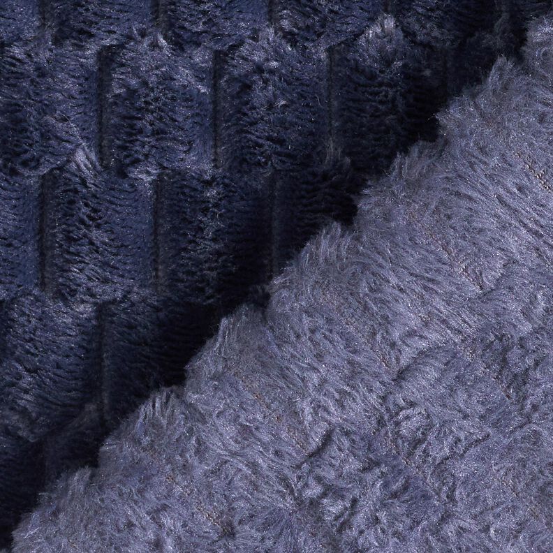 ecopelliccia nido d’ape – blu notte, image number 4