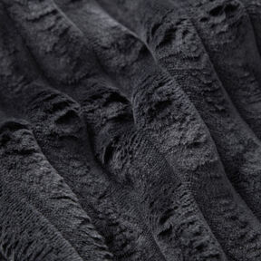 tessuto da tappezzeria Strisce di pelliccia – nero, 