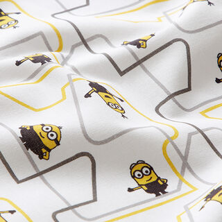 popeline di cotone Tessuto oggetto di licenza Labirinto dei Minions | Universal  – bianco lana, 