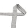 Nastro in sbieco jersey di cotone mélange [20 mm] – grigio chiaro,  thumbnail number 2