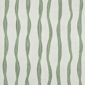 tessuto arredo mezzo panama Righe ondulate – canna palustre, 