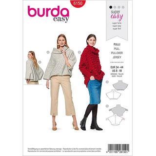 pullover, Burda 6150 | 34-44, 