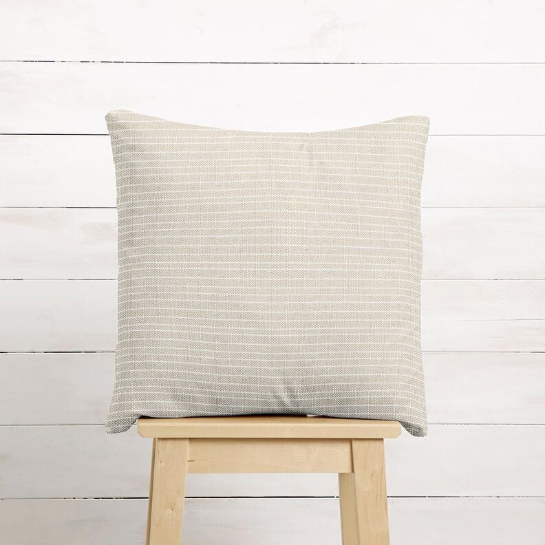 tessuto arredo panama Strisce sottili &ndash; naturale/beige chiaro,  image number 6