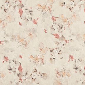 Velluto elasticizzato con rovescio in Sherpa e delicati fiori | Katia Fabrics – naturale, 