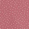 mussolina / tessuto doppio increspato piccoli pois – rosa anticato/bianco,  thumbnail number 1